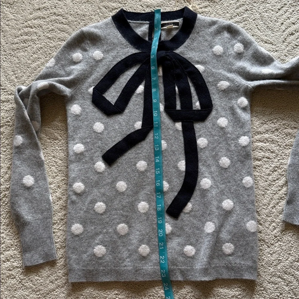 J. Crew Polka Dot Cashmere Sweater XXS - Picture 12 of 14